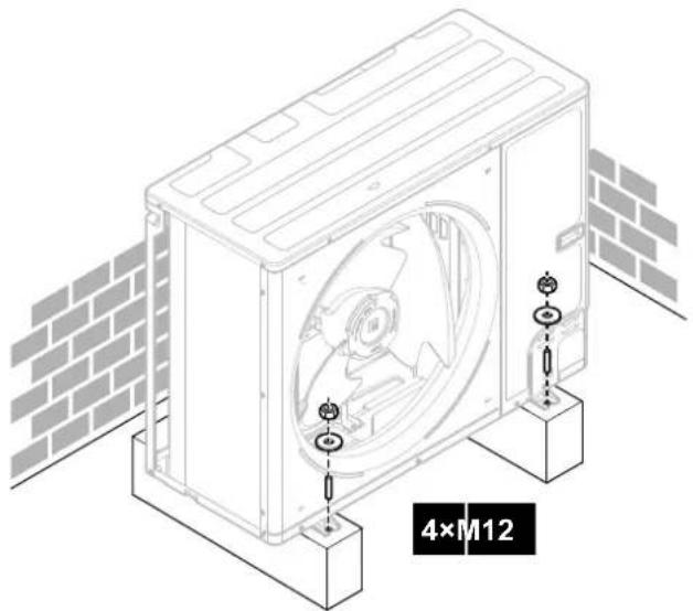 DAIKIN ERLA16DAW1 - To install the outdoor unit - 1