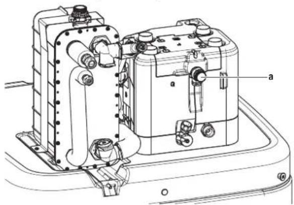 Technical diagram of an electrical component with labeled parts 'a' and 'a'