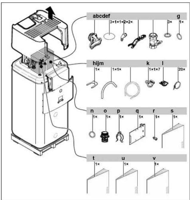DAIKIN ERLA16DAW1 - To remove the accessories from the indoor unit - 1