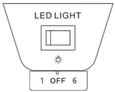 LED LIGHT 1 OFF 6