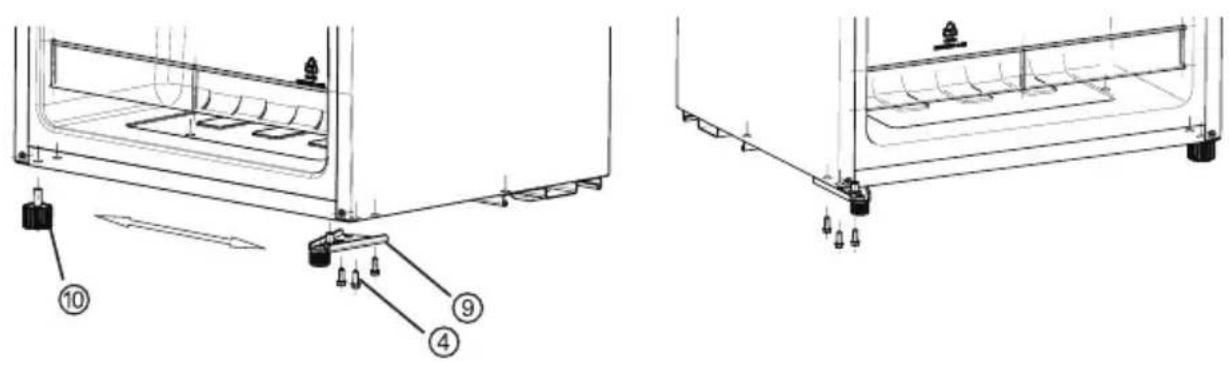 CEEM BC 189 - Öffnungsseite der Getränkekühlertür umkehren - 4