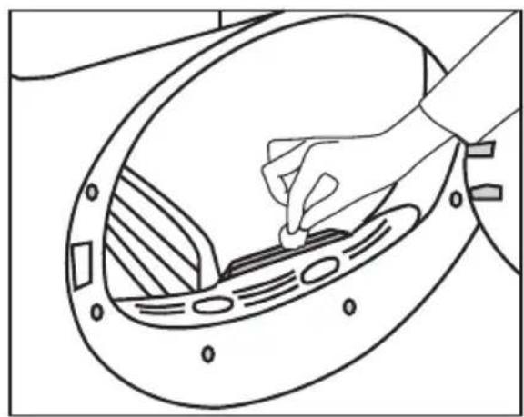 BEKO BM3T37239WB - Vláknové filtre (interné a externé filtre)/Čistenie vnútorného povrchu plniacich dvierok - 6