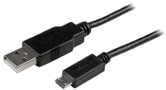 StarTech.com USBAUB50CMBK - X m Mobile Charge Sync USB to Slim Micro USB Cable for Smartphones and Tablets - A to Micro B - 2