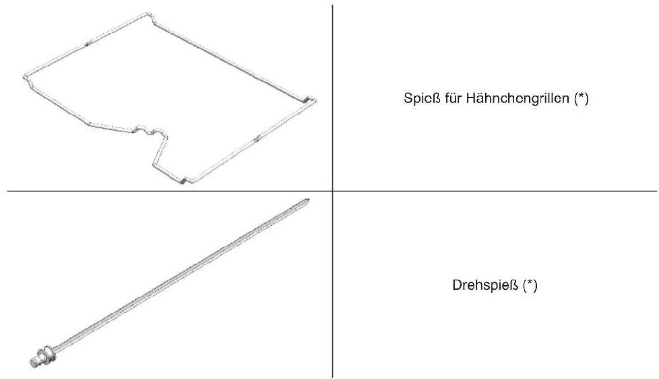 Spieß für Hähnchengrillen (*) Drehspieß (*)