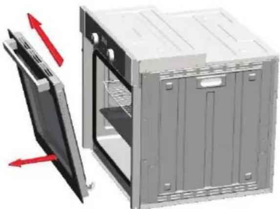 Guzzanti GZ-8571 - Demontage und Reinigung der Backofentür - 3