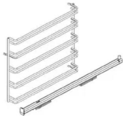 Guzzanti GZ-8571 - Namestitev izvlečnih vodil (\*) - 1