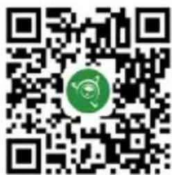 QR code with a green circular logo in the center, likely linking to a digital resource or website.