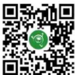 QR code with a green circular logo in the center, likely linking to a digital resource or website.