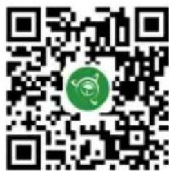 QR code with a green circular logo in the center, likely linking to a digital resource or website.