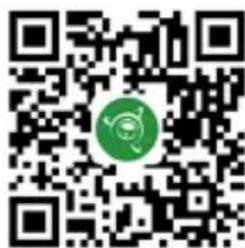 QR code with a green circular logo in the center, likely linking to a digital resource or website.