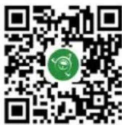 QR code with a green circular logo in the center, likely linking to a digital resource or website.