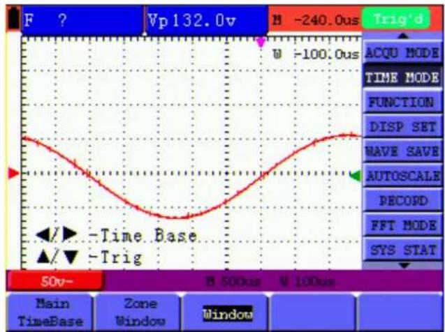 Owon HDS3101M-N - Setting of Time Base Mode - 2