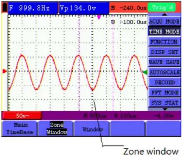 Owon HDS3101M-N - Setting of Time Base Mode - 1