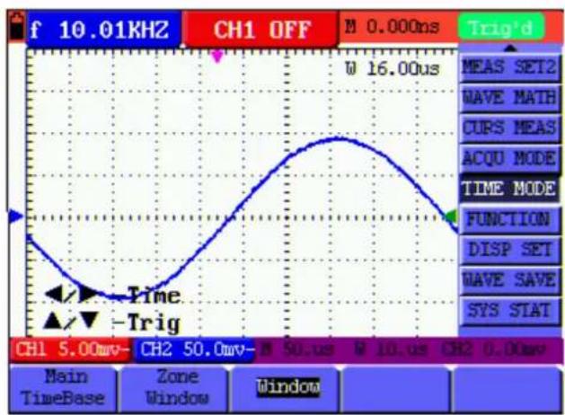 Owon SDS5032E-V - Setting of Time Base Mode - 2