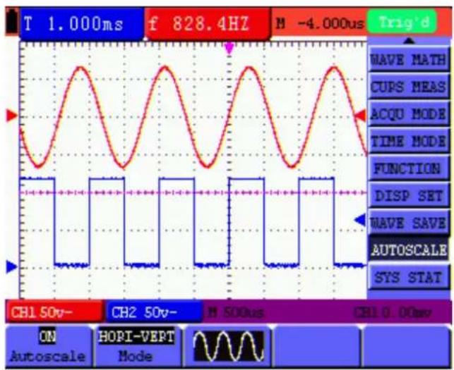 Owon SDS5032E-V - Autoscale - 3