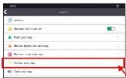 Volume Settings Time Settings