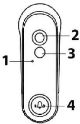 Evolveo DoorPhone W7 - VONKAJŠÍ ZVONČEK - 1