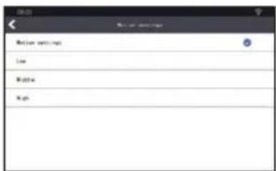 Before Settings Low Medium High