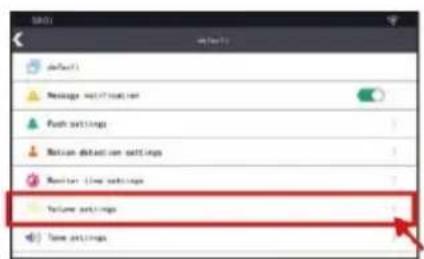 Volume Settings Time Settings