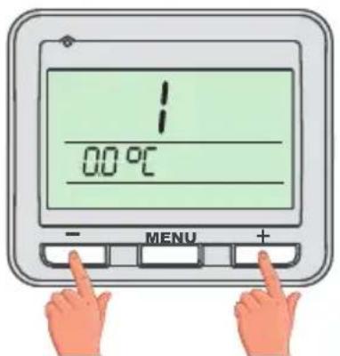 - 00 °C - MENU +