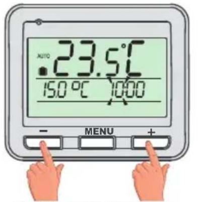 AUTO 23.5°C 150 °C 1000 MENU