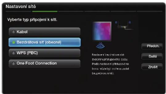 Nastavoni slô Vyberte typ prípojení k slíti. Kabel Bezdrátová slíť (obecné) WPS (PBC) One Foot Connection Nastavoni bezdrátová slíte zvolná prípojení podu Poda nestavoný plástavodního bore námětýi svěříce zcel bepečnostního Predch. Další Zrušť