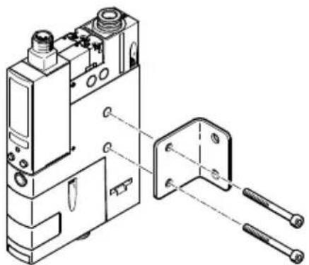 Festo OVEM-07-H-B-QO-CN-N-2P - Mounting with mounting bracket - 1