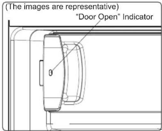 (The images are representative) "Door Open" Indicator