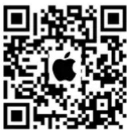 QR code with Apple logo in the center, likely for digital scanning and linking to online content.