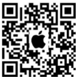 QR code with Apple logo in the center, likely for digital scanning and linking to online content.