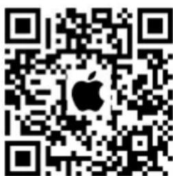 QR code with Apple logo in the center, likely for digital scanning and linking to online content.
