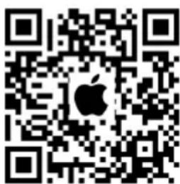 QR code with Apple logo in the center, likely for digital scanning and linking to online content.