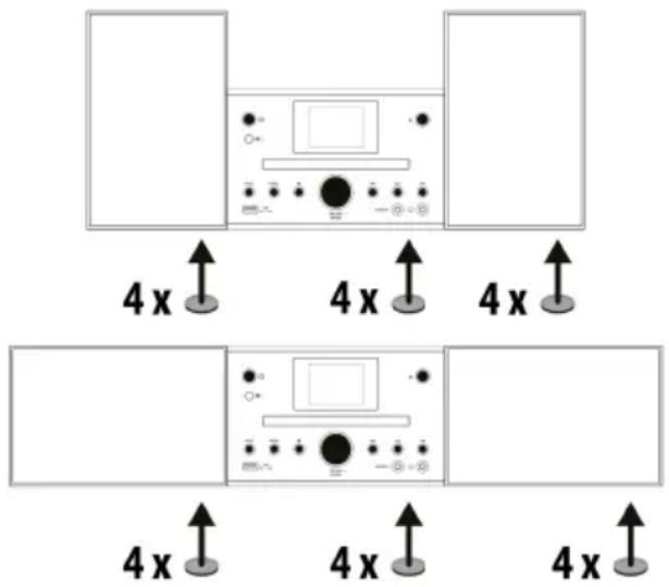 GoGen MSC 472 BTDAB - Csúszásgátló párnák rögzítése - 1