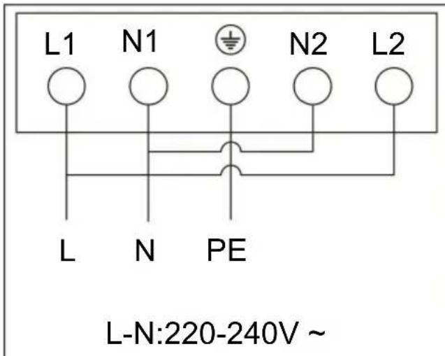 L1 N1 N2 L2 L N PE L-N:220-240V ~