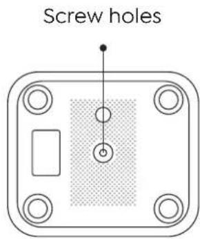 Screw holes