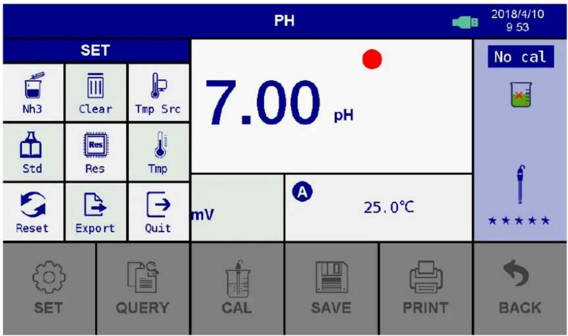 PCE Instruments BPH 20 - Settings: enter the settings menu as set by setting - 1