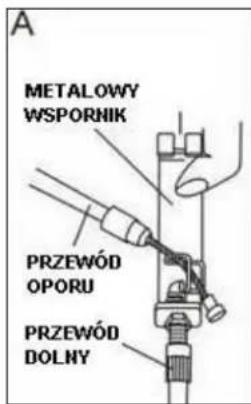 A METALOWY WSPORNIK PRZEWÓD OPORU PRZEWÓD DOLNY