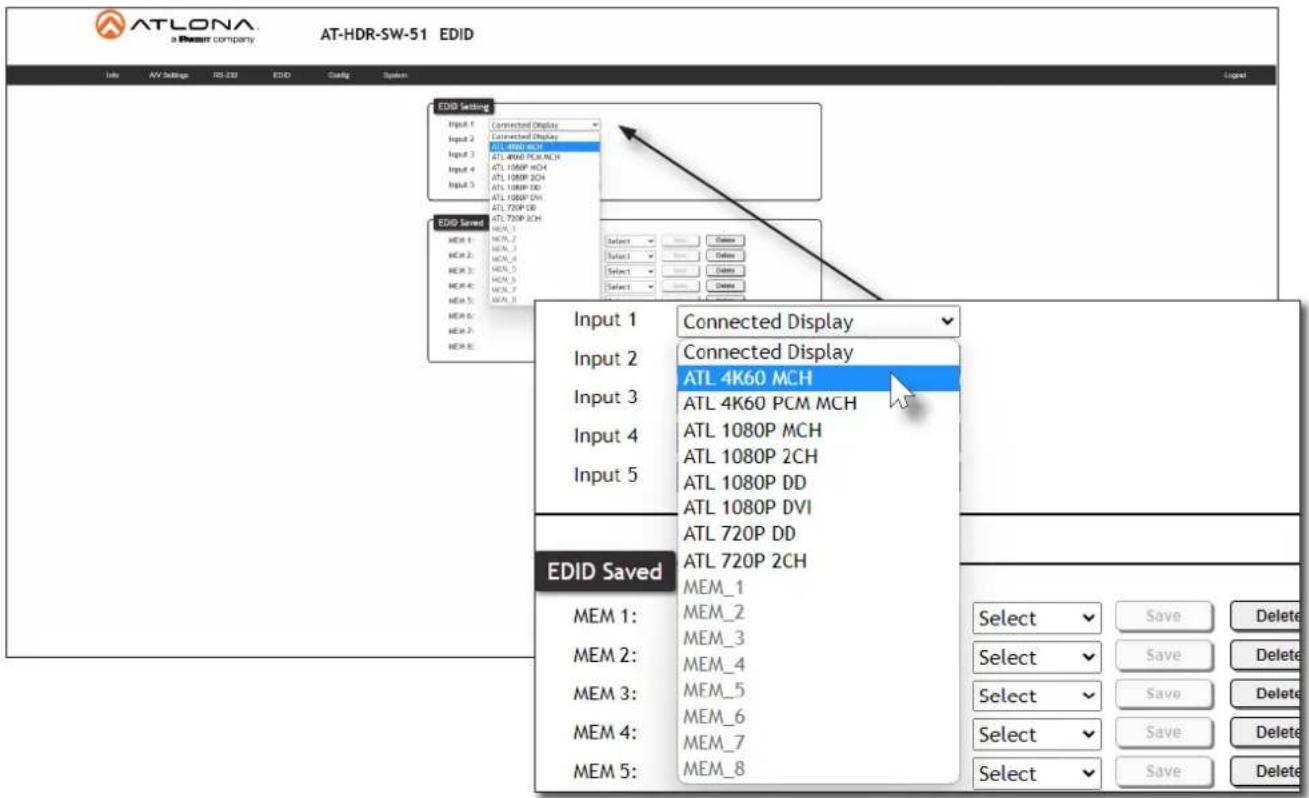 ATLONA a Power company AT-HDR-SW-51 EDID Info AV Settings TS-33 EDD Caoq System EDID Setting Input 1 Connected Display Input 2 Connected Display Input 3 ATL 4K60 MCH Input 4 ATL 1080P MCH Input 5 ATL 1080P 2CH Add: ATL 4K60 PCM MCH Add: ATL 1080P MCH Add: ATL 1080P 2CH Add: ATL 720P DVI Add: ATL 720P 2CH Add: ATL 720P 2CH Add: ATL 720P 2CH Add: ATL 720P 2CH Add: ATL 720P 2CH Add: ATL 720P 2CH Add: ATL 720P 2CH Add: ATL 720P 2CH Add: ATL 720P 2CH Add: TL 4K60 MCH Add: TL 4K60 PCM MCH Add: TL 1080P MCH Add: TL 1080P 2CH Add: TL 1080P DD Add: TL 1080P DVI Add: TL 720P DD Add: TL 720P 2CH Add: TL 720P 2CH Add: TL 720P 2CH Add: TL 720P 2CH Add: TL 720P 2CH Add: TL 720P 2CH Add: TL 720P 2CH Add: TL 720P 2CH Add: TL 720P 2CH Add: NL 4K60 MCH Add: NL 4K60 PCM MCH Add: NL 1080P MCH Add: NL 1080P 2CH Add: NL 1080P DD Add: NL 1080P DVI Add: NL 720P DD Add: NL 720P 2CH Add: NL 720P 2CH Add: NL 720P 2CH Add: NL 720P 2CH Add: NL 720P 2CH Add: NL 720P 2CH Add: NL 720P 2CH Add: NL 720P 2CH Add: NL 720P 2CH Add: N L A P S A R T A B I U V X Y Z X X X X X X X X X X X X X X X X X X X X X X X X X X X X X X X X X X X X X X X X X X X X X X X X X X X X X X X X X X X X X X X X X X X X X X X X X X X X X X X X X X X X X X X X X X X X X X X X X X X X EDID Saved MEM 1: MEM_2 MEM 2: MEM_3 MEM 3: MEM_4 MEM 4: MEM_5 MEM 5: MEM_6 MEM 6: MEM_7 MEM 7: MEM_8