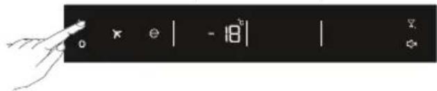 User interface toolbar with numeric input fields and a hand pointing to it, showing icons for '0', 'e', and '-18'.