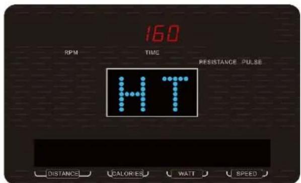 160 RPM TIME RESISTANCE PULSE HT DISTANCE CALORIES WATT SPEED