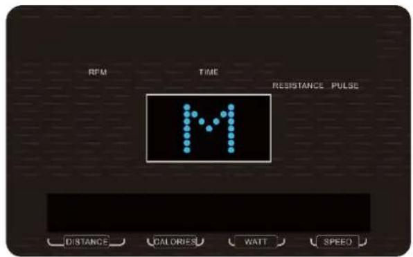 RPM TIME RESISTANCE PULSE M DISTANCE CALORIES WATT SPEED