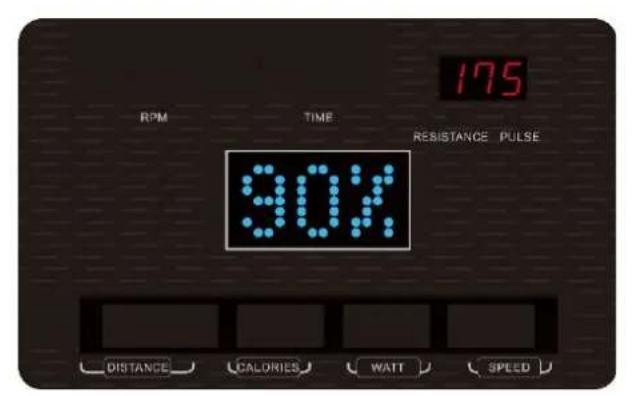 175 RPM TIME RESISTANCE PULSE 90% DISTANCE CALORIES WATT SPEED