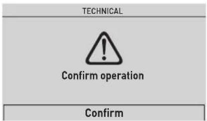 TECHNICAL Confirm operation Confirm