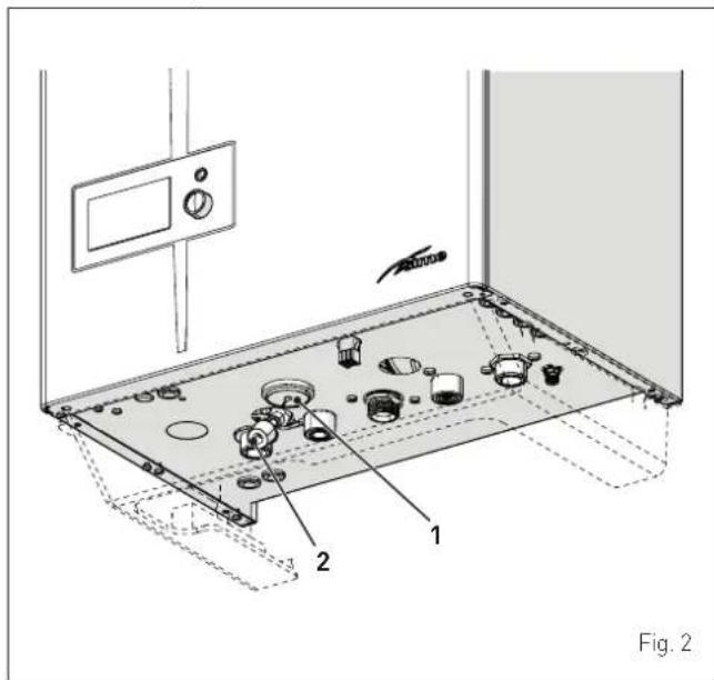 Technical diagram of a kitchen appliance with labeled parts and control panel, including numbered annotations.