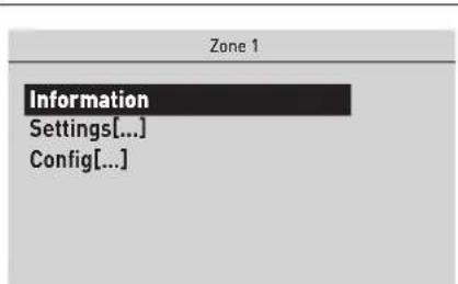 Zone 1 Information Settings[...] Config[...]
