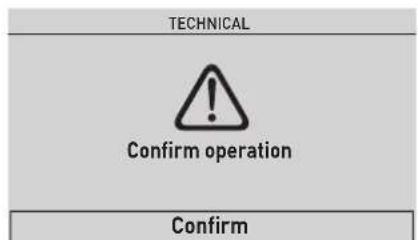 TECHNICAL Confirm operation Confirm