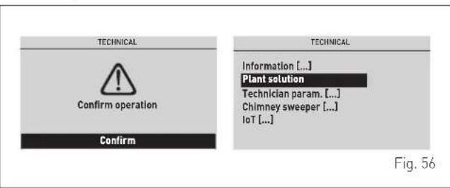 TECHNICAL Confirm operation Confirm TECHNICAL Information [...] Plant solution Technician param. [...] Chimney sweeper [...] IoT [...] Fig. 56