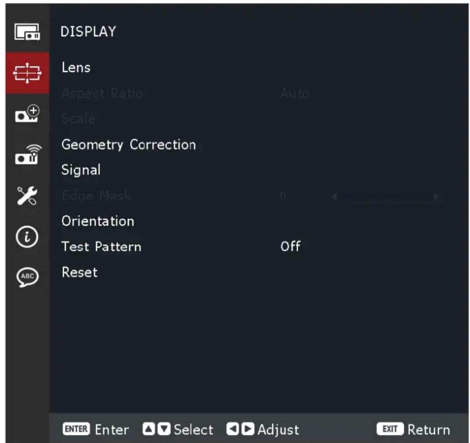 VIEWSONIC LS950WU - Nabídka na obrazovce (OSD) - 1