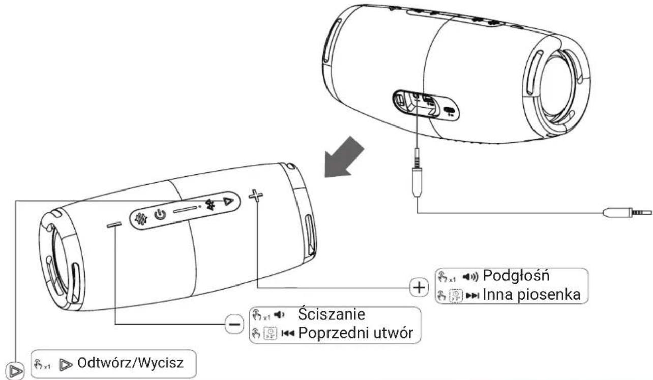 Podgłośn Inna piosenka Ściszanie Poprzedni utwór Odtwórz/Wycisz