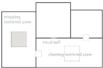 mopping restricted zone visual wall cleaning restricted zone